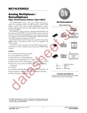 MC74LVX8053M datasheet  